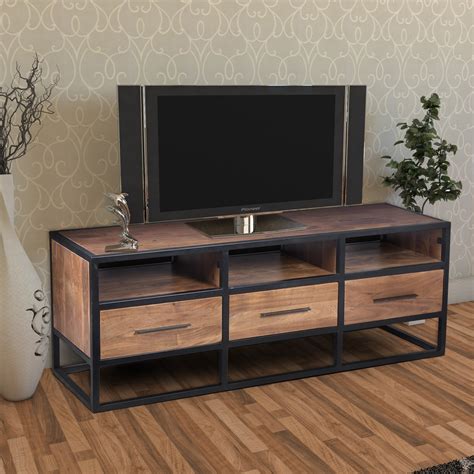 wood and steel tv cabinet|best solid wood tv stand.